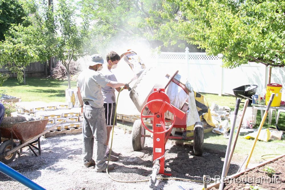 Handmade concrete patio part two-9-2