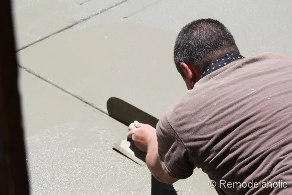 Handmade concrete patio part two-12-2