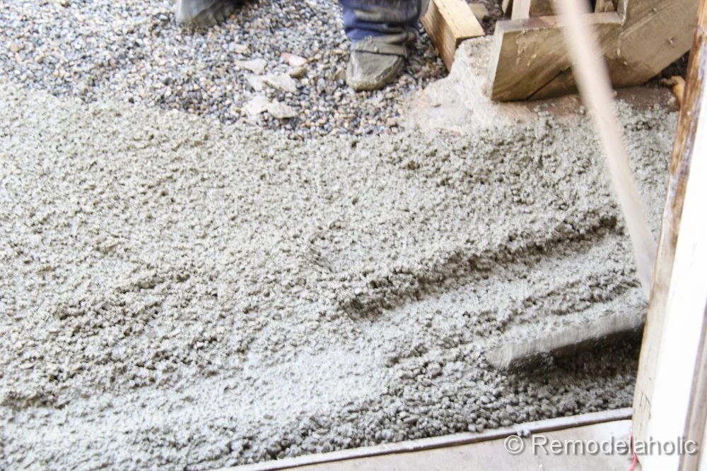Handmade concrete patio part two-6-2