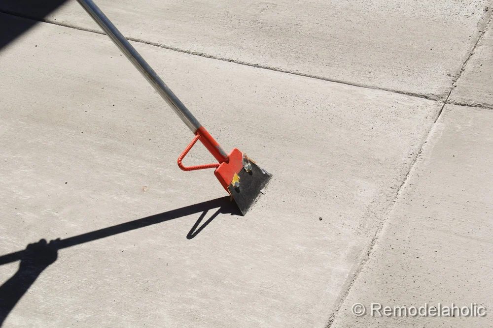 Handmade concrete patio part two-28-2