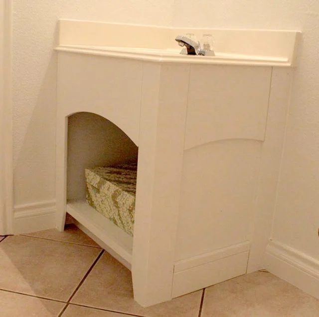 vanity remodeled