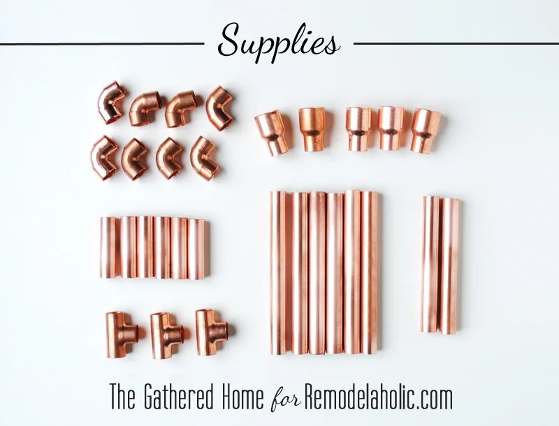 Handmade Copper Pipe Candelabra by The Gathered Home for Bekob.com