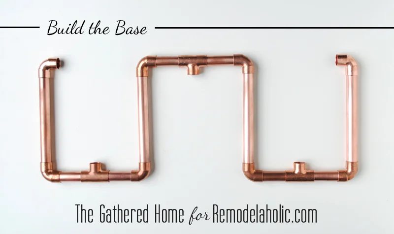 Handmade Copper Pipe Candelabra by The Gathered Home for Bekob.com