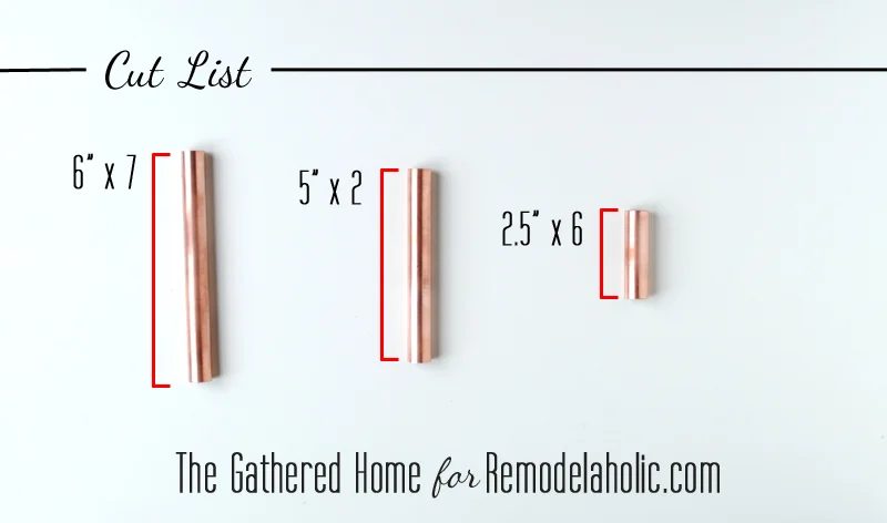 Handmade Copper Pipe Candelabra by The Gathered Home for Bekob.com