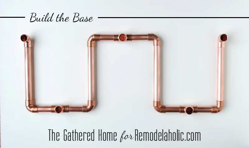 Handmade Copper Pipe Candelabra by The Gathered Home for Bekob.com