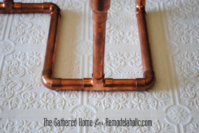 Handmade Copper Pipe Candelabra by The Gathered Home for Bekob.com