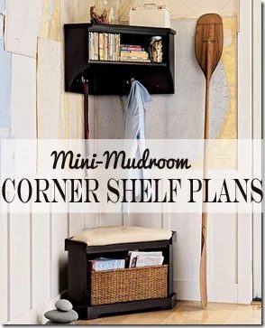 Easily build extra storage for your tight spaces with these free Handmade corner shelf plans on Bekob.com