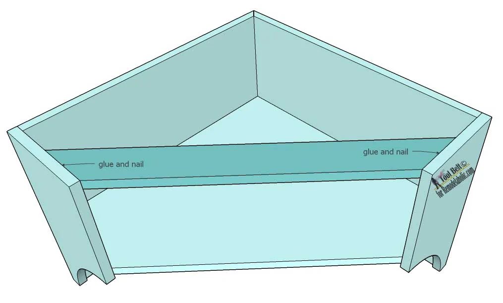Easily build extra storage for your tight spaces with these free Handmade corner shelf plans on Bekob.com