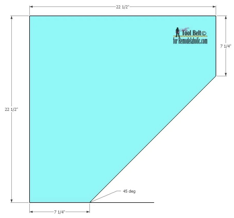 Easily build extra storage for your tight spaces with these free Handmade corner shelf plans on Bekob.com