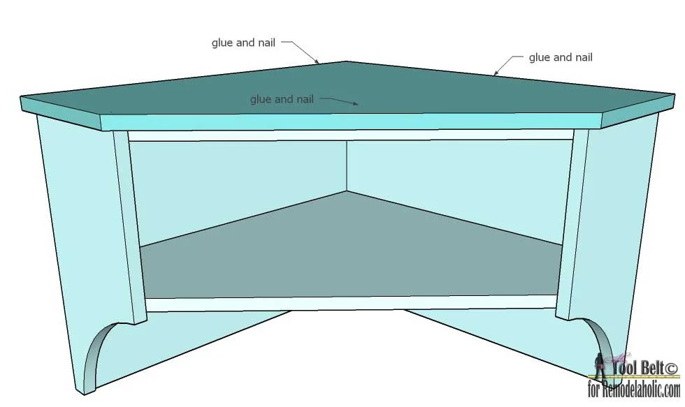 Easily build extra storage for your tight spaces with these free Handmade corner shelf plans on Bekob.com