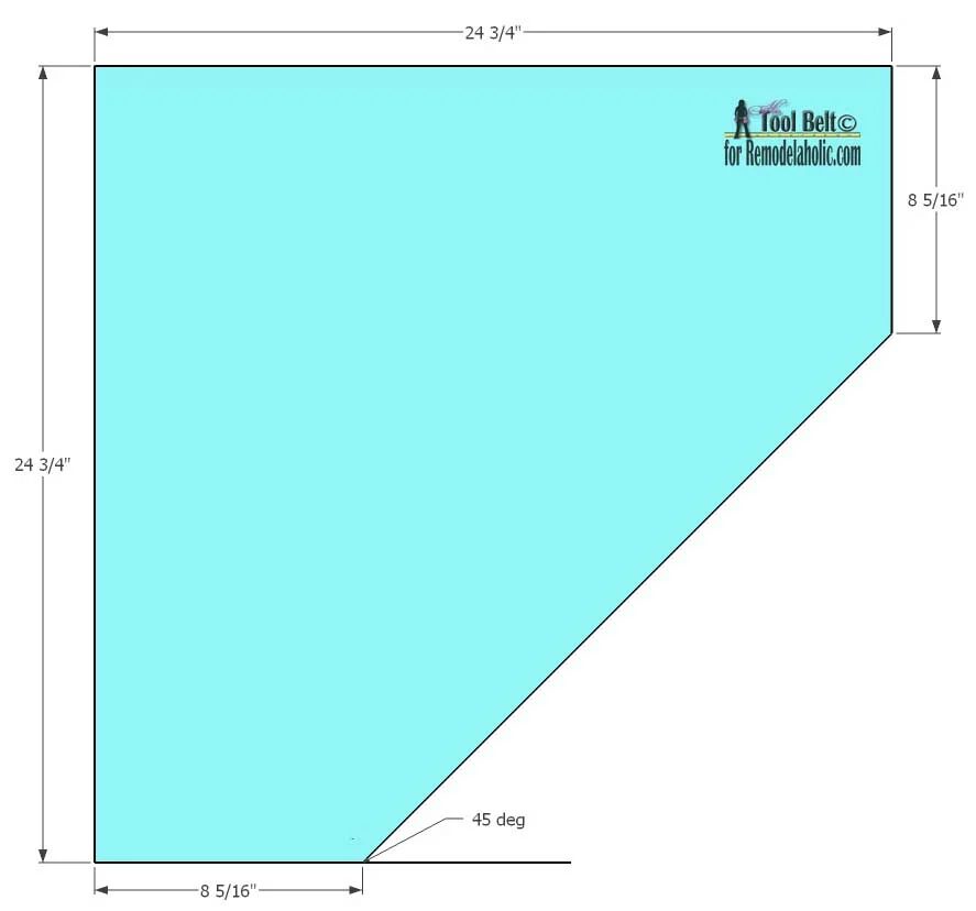Easily build extra storage for your tight spaces with these free Handmade corner shelf plans on Bekob.com