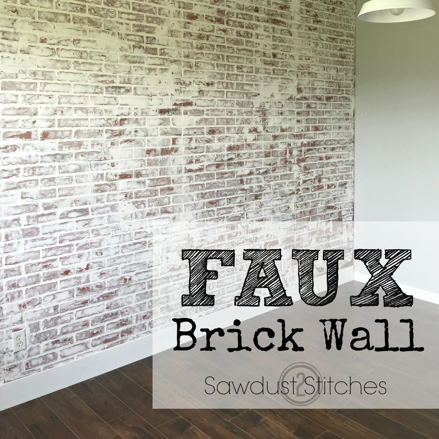 Sawdust2stitches How To Create A Realistic Faux Brick Wall Out Of Paneling.