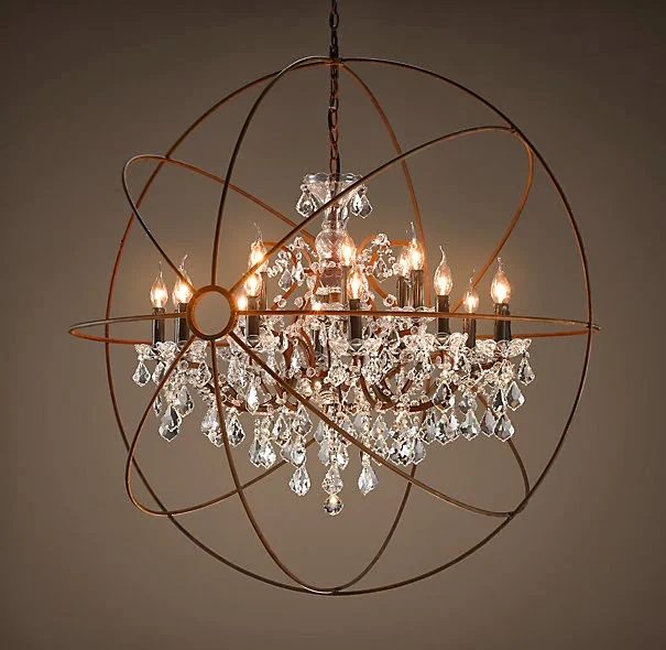 restoration hardware chandelier, Vintage Romance Style featured on Bekob