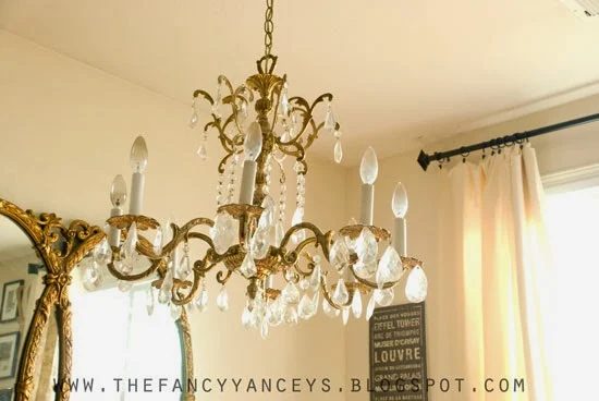 chandelier before, Vintage Romance Style featured on Bekob