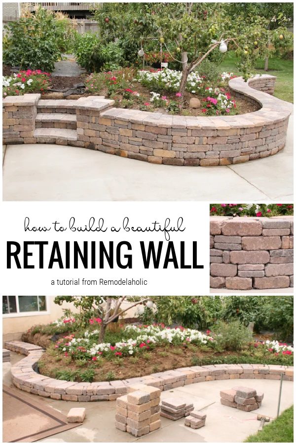 How To Build A striking Retaining Wall, A walkthrough From Bekob