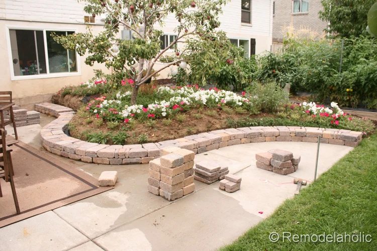 how to build a curved retaining wall by Bekob