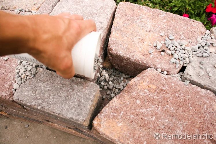 How to keep spiders out of a Handmade retaining wall from Bekob