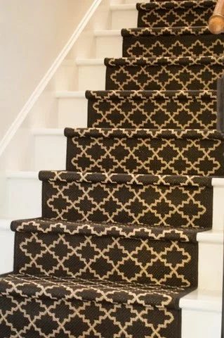 painted stairs with runner, Lemon Drop Dreams