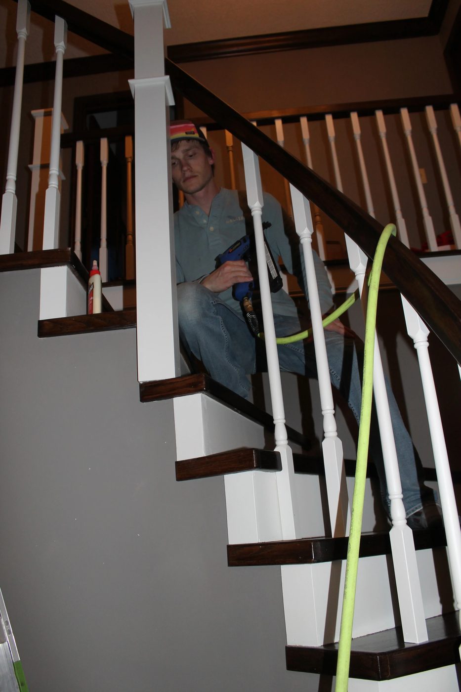 installing new stair railing spindles - Construction2Style via @Bekob