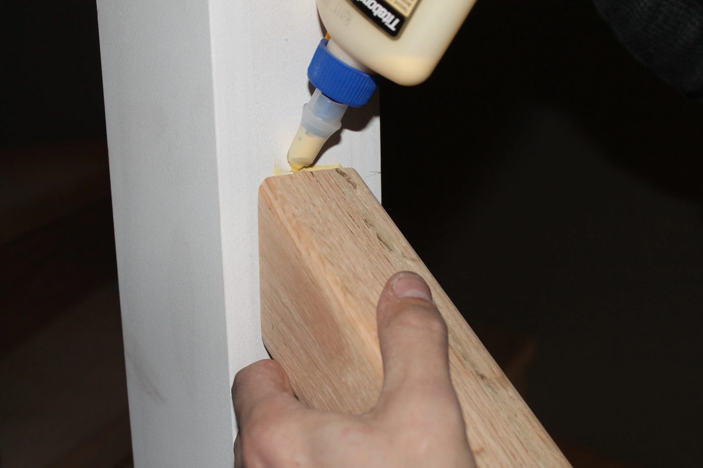 glue new wood stair handrail - Construction2Style via @Bekob