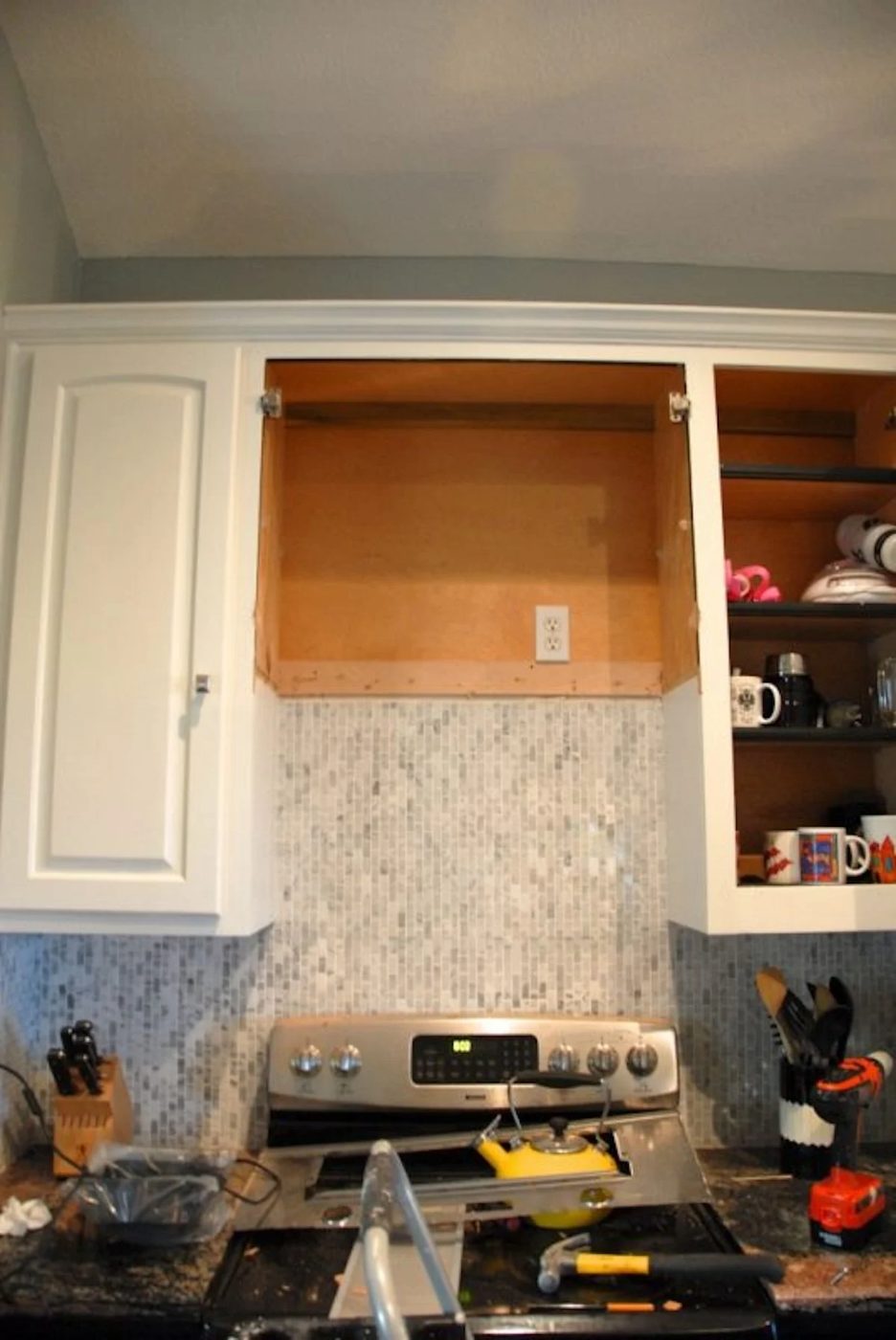 Remove Cabinet For Custom Range Hood The Rozy Home Featured On Bekob 535x800