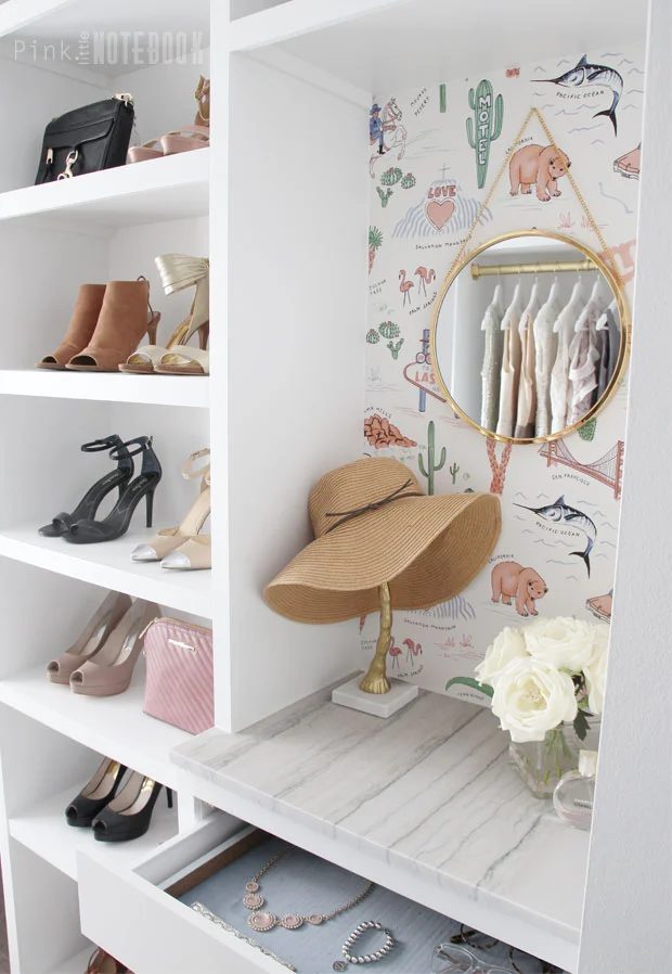 Custom Walk In Closet Organizer Handmade, Pink Little Notebook Featured On #Bekob