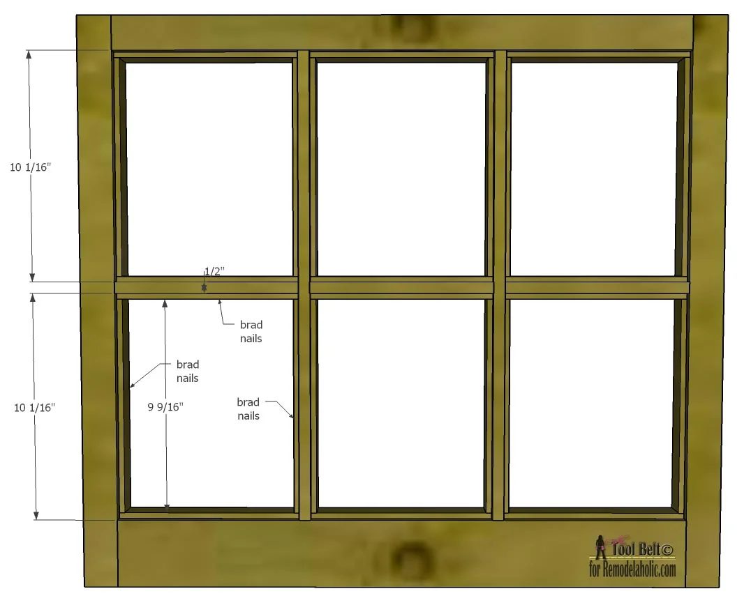 Free plans and walkthrough to build a Handmade 6 pane window frame like those old vintage windows. #Bekob #window #Handmade