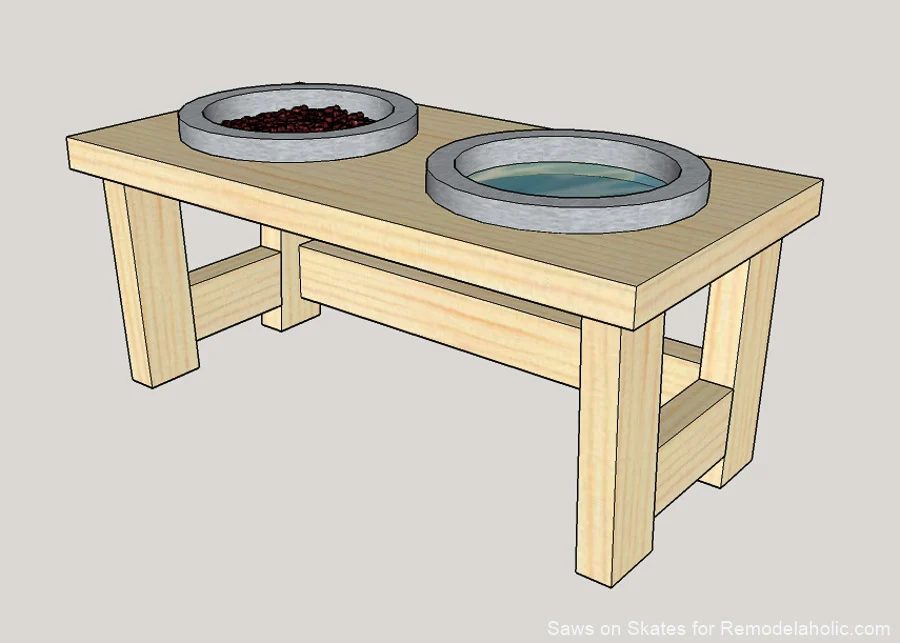 Diy Dog Food Bowl Stand Sos 1
