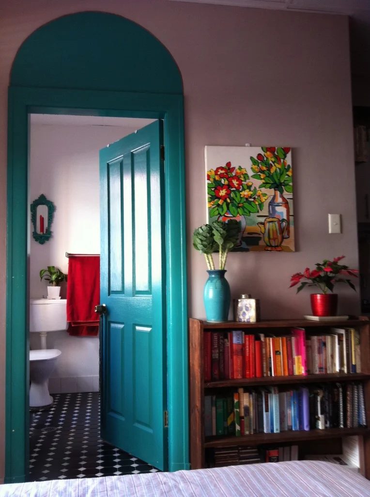 faux painted doorway arch transom - Live Breathe Decor