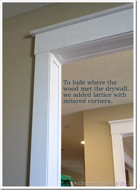handmade door casing walkthrough - The Charming Nest