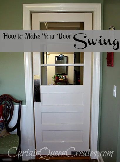 how to make a door swing - Curtain Queen Creates