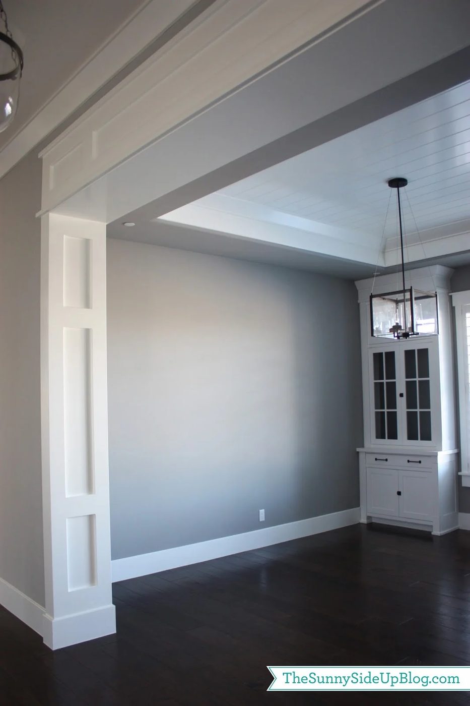 craftsman board and batten style door arch casing - The Sunny Side Up Blog