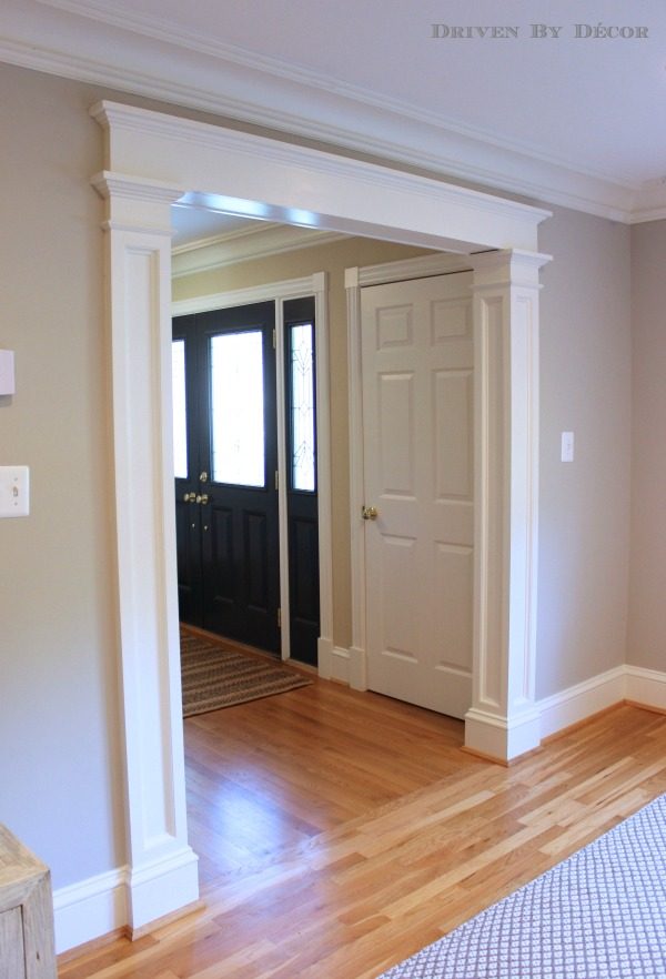 door casing with columns and lintel style - Driven By Decor