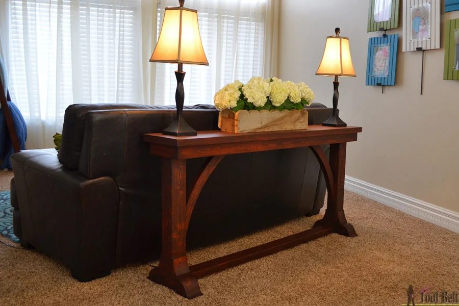 Narrow Sofa Table plans iso