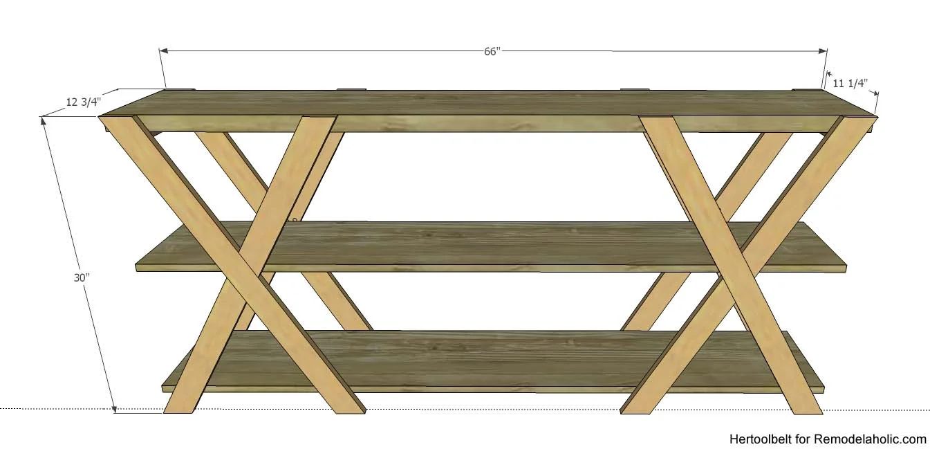 how to build an straightforward Handmade wood farmhouse console table, Bekob