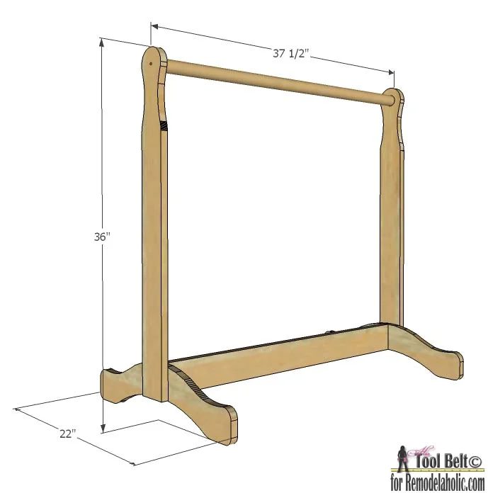 Build your little princess or clearly hero a place to store their outfits. Free Handmade Dress Up Storage plans.