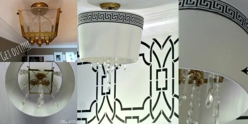 Handmade Drum Shade Chandelier