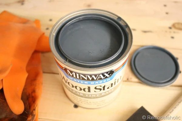 gray wood stain to match Sherwin Williams Iron Ore painted doors