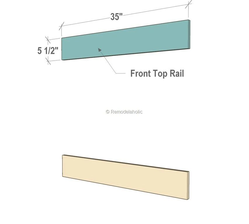 Handmade Dutch Door Building Plan Instructions - Step 1, Cut Front Rails - Bekob