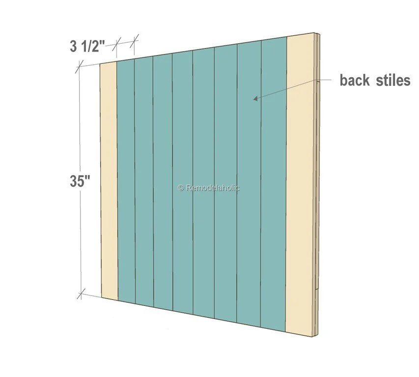 Handmade Dutch Door Building Plan Instructions Step 6 Attach Back Stiles Bekob
