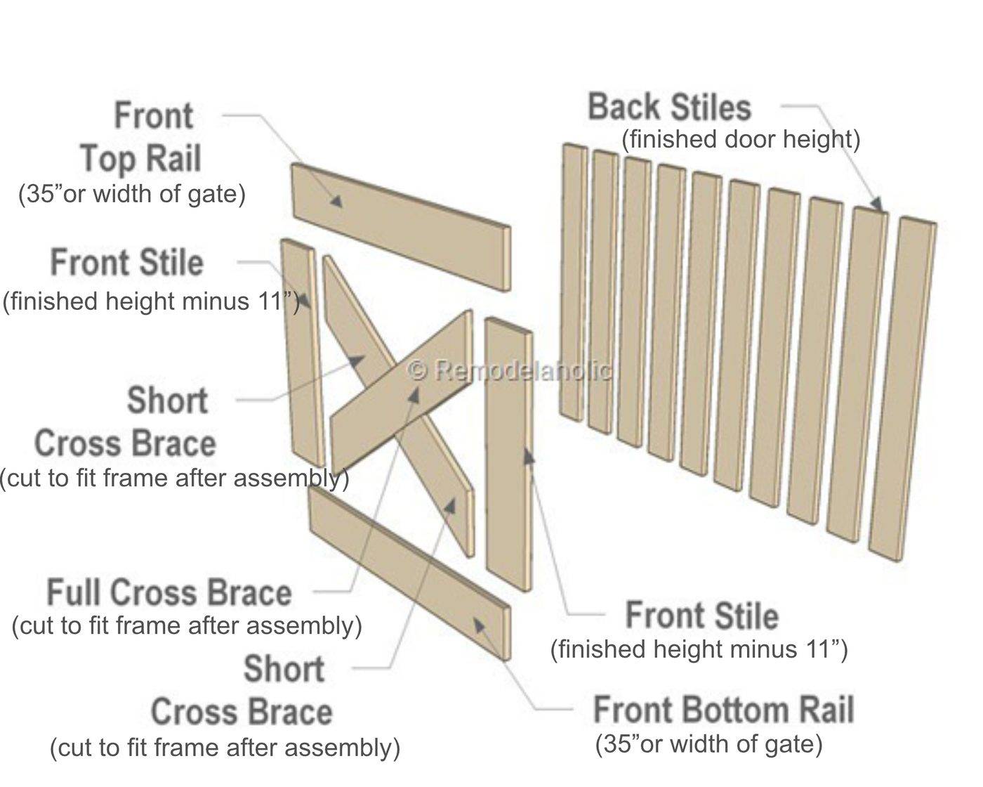 How To Build A Handmade Dutch Door Assembly View With Custom Dimensions Calculations - Bekob