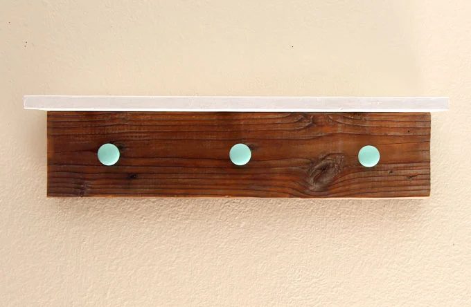 Handmade Wood Wall Hanging Shelf ApieceofRainbowblog (12)