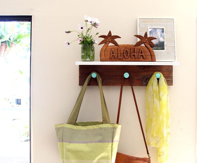 Handmade straightforward Wall Hanging Wood Shelf