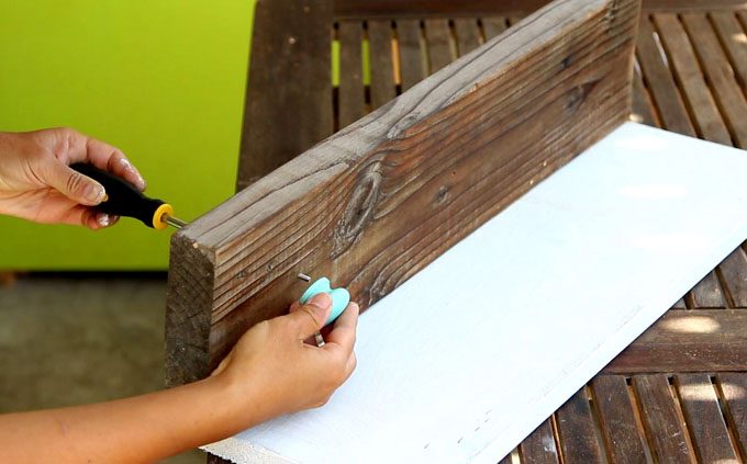 Handmade Wood Wall Hanging Shelf ApieceofRainbowblog (6)