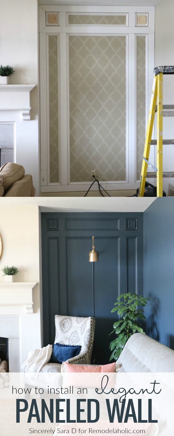 How To Install An Elegant Handmade Paneled Wall Treatment @Bekob