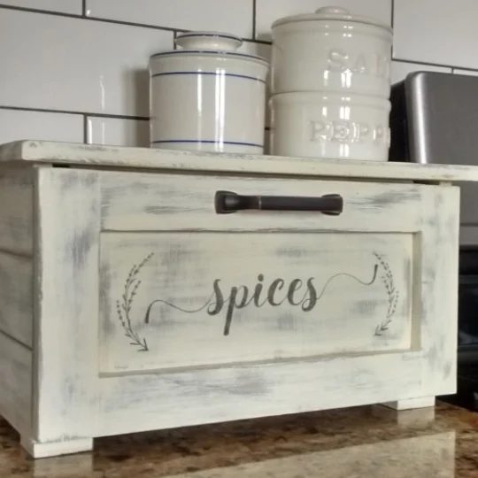 Build A Countertop Spice Storage Bin Printable Spice Labels