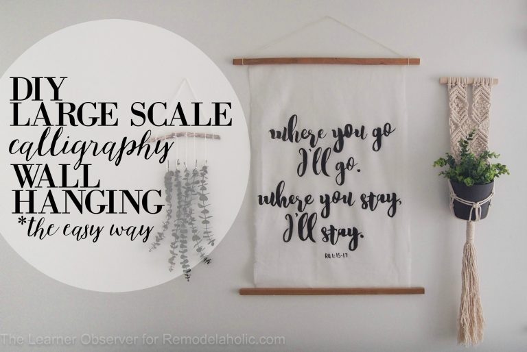 Handmade Large Scale Calligraphy On Canvas 768x514