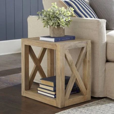 Multi Use Farmhouse End Table, Handmade Side Table Woodworking Plan, Apieceofrainbowblog Bekob