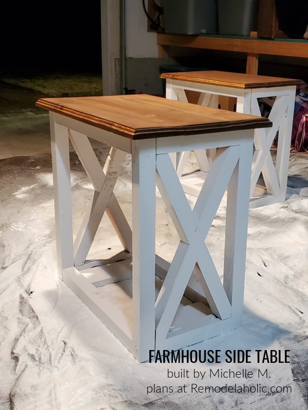 Michelle M, Modified Farmhouse Side Table 22feb21, Plans At Bekob