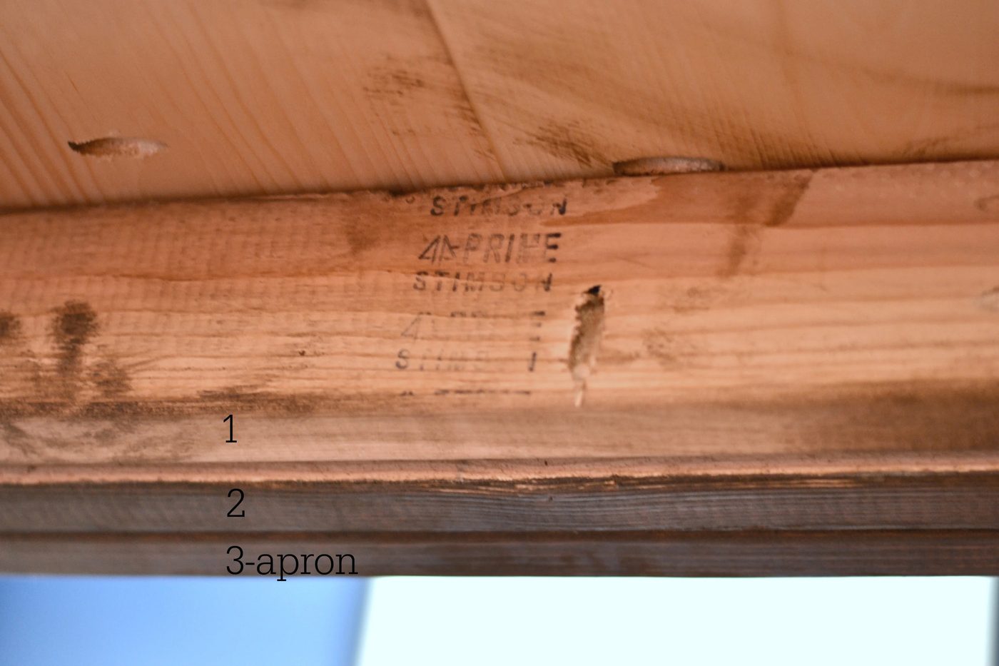 Handmade farmhouse table with measurements by I am a Homemaker featured on @Bekob